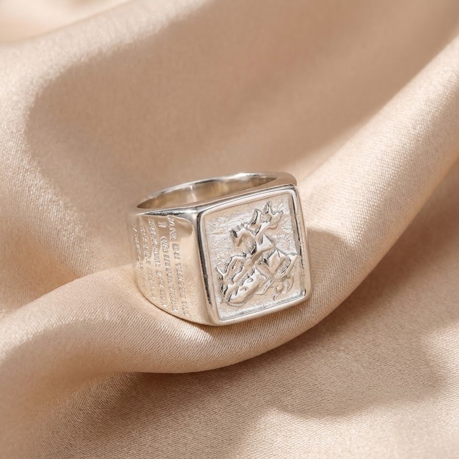 Anel Masculino São Jorge