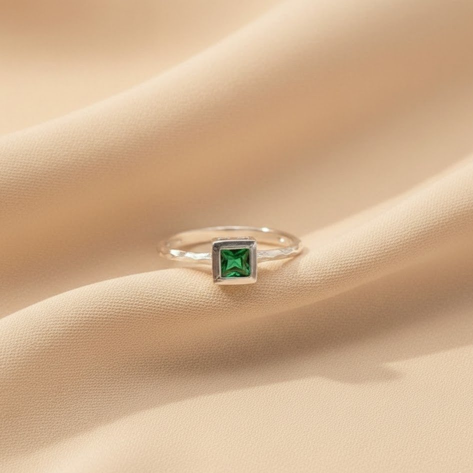 Anel Trabalhado Verde Mangue