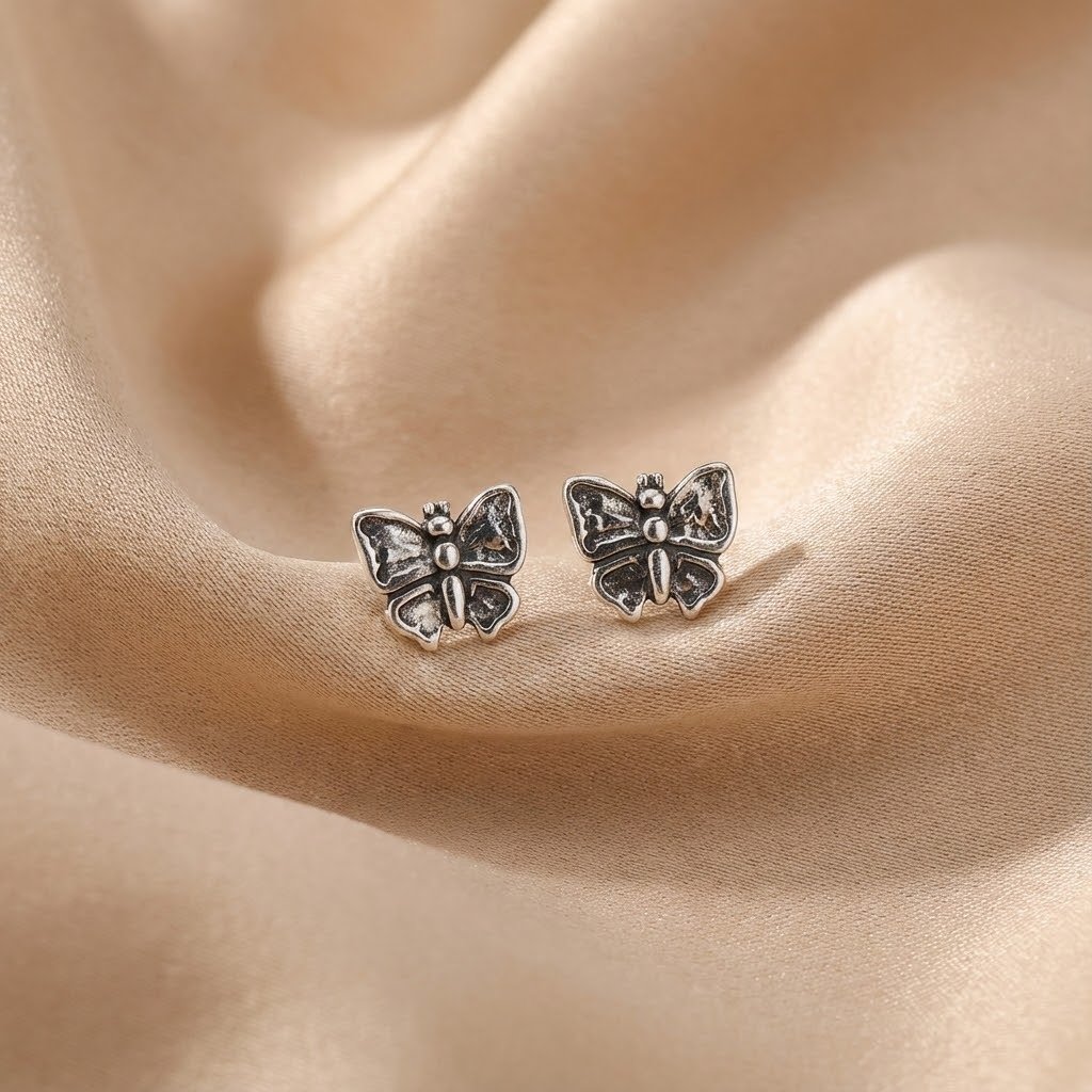 Brinco Borboleta Envelhecido