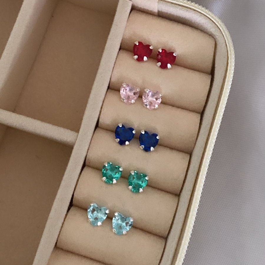 Brinco Coração Colors