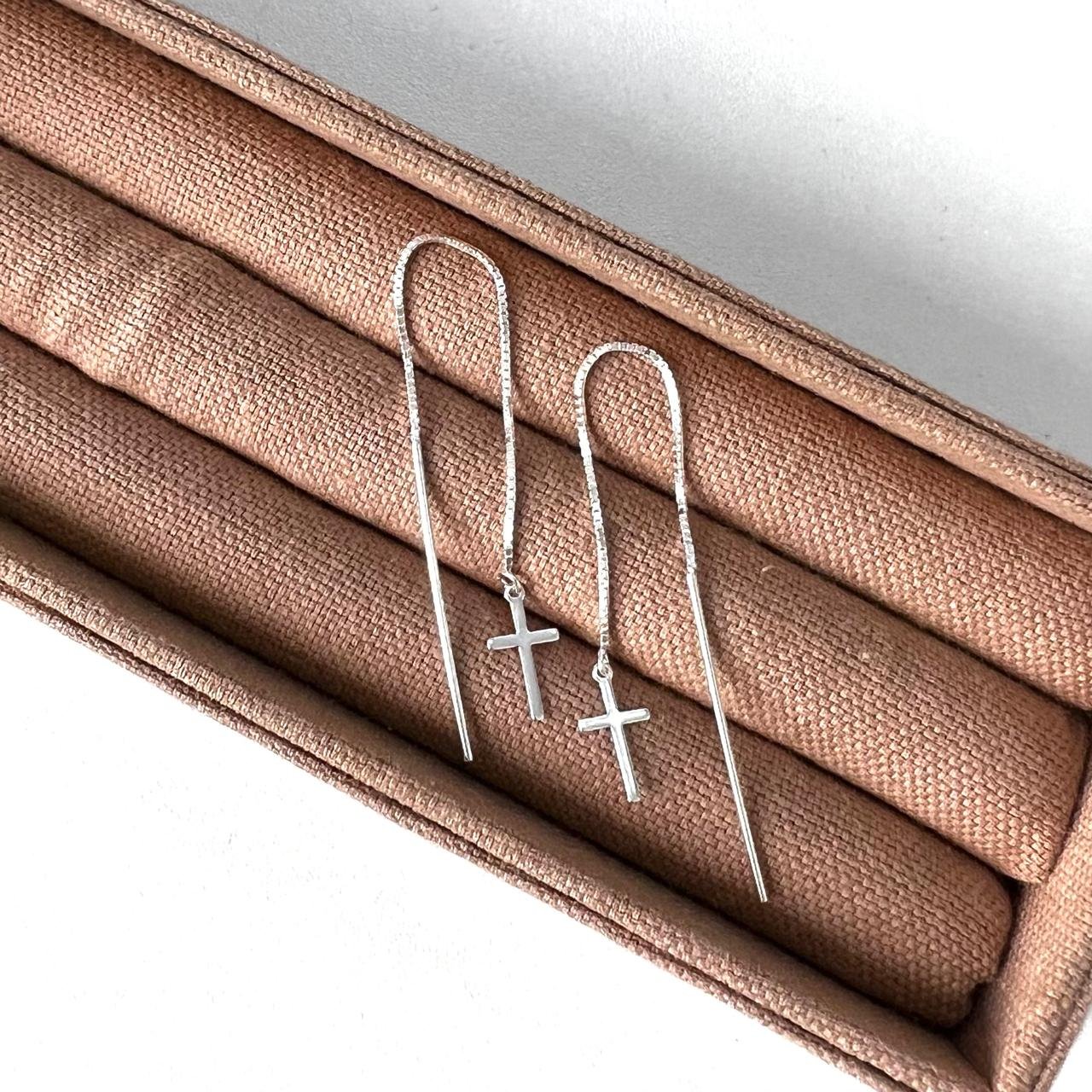 Brinco Corrente Cruz Palito