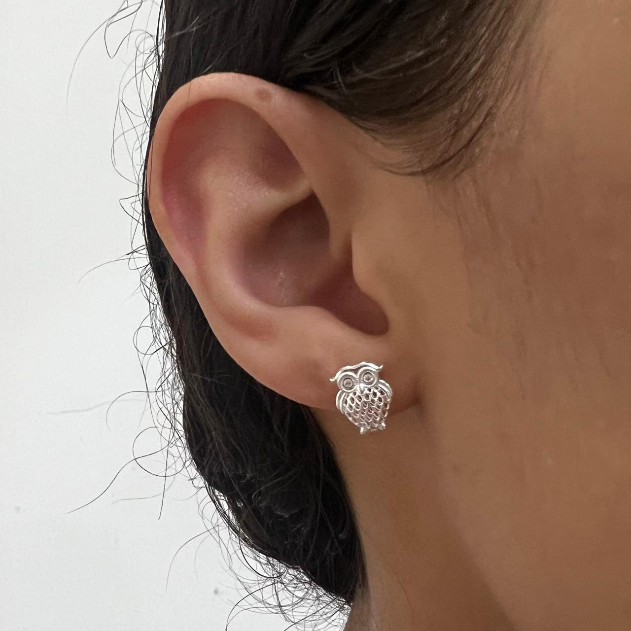 Brinco Coruja Renda Italiana