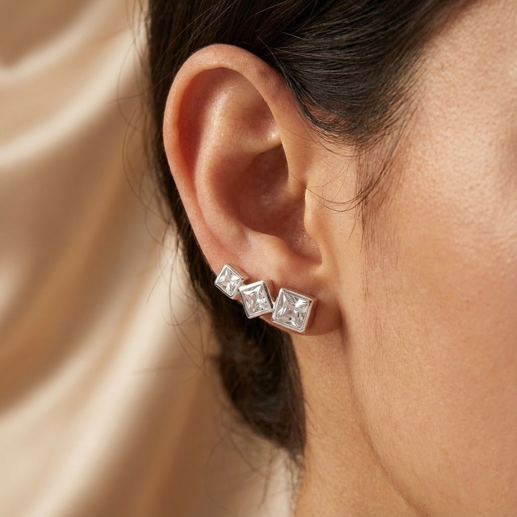 Brinco Cuff Geométrico