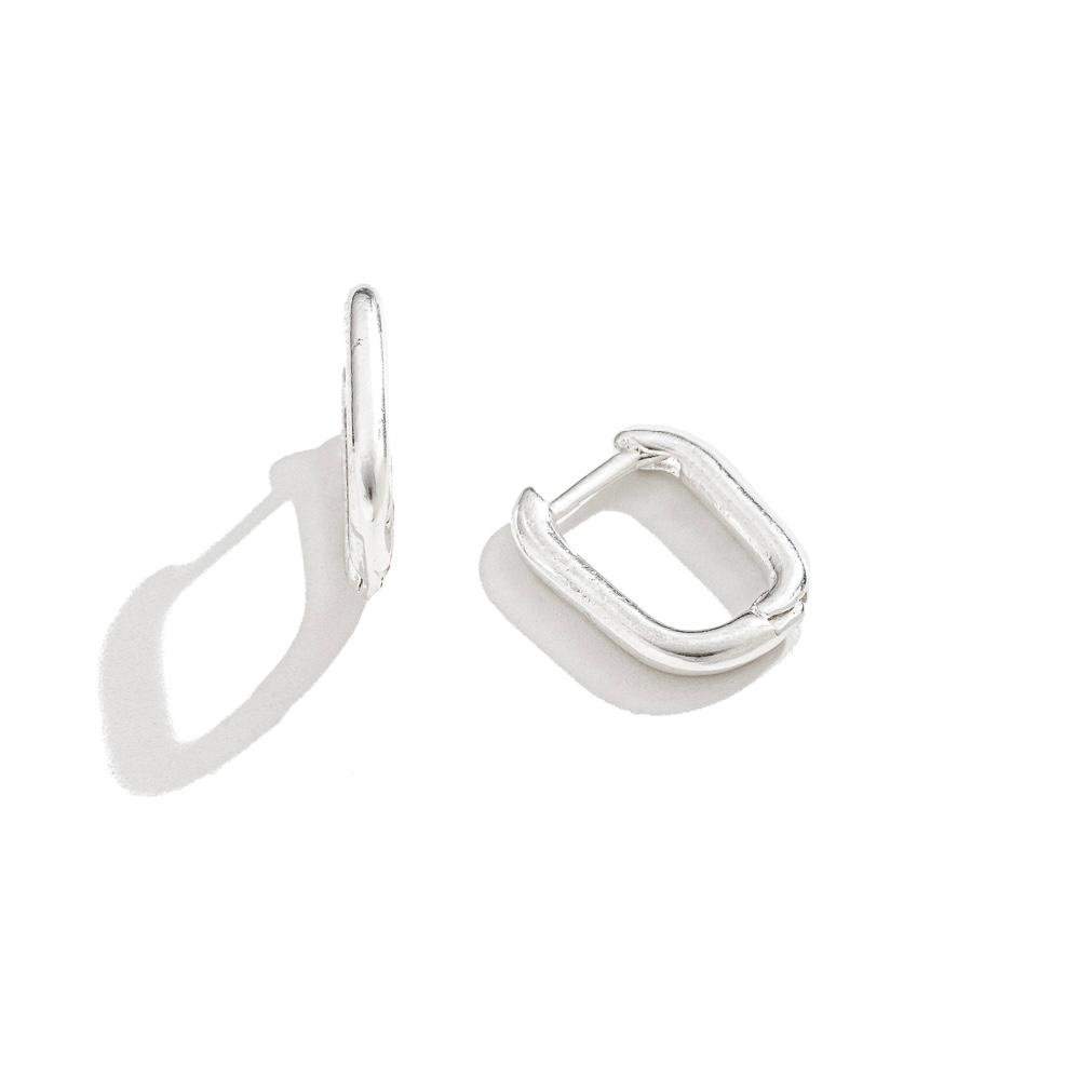 Brinco Mini Argola Retangular