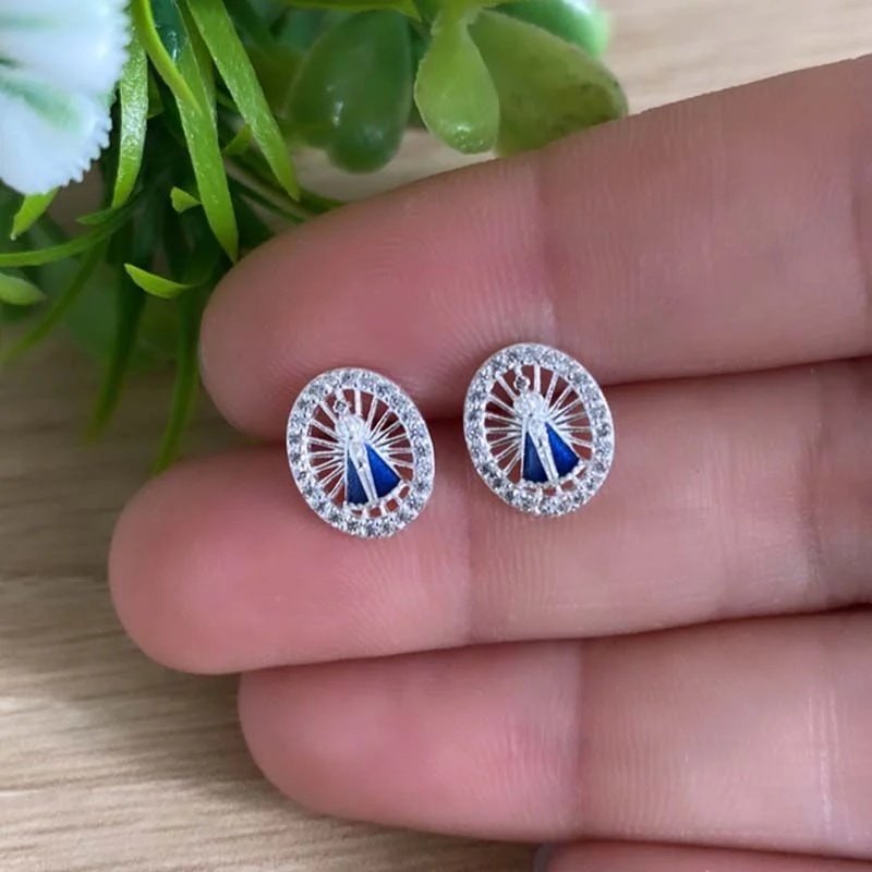 Brinco Nossa Senhora Aparecida Zircônias