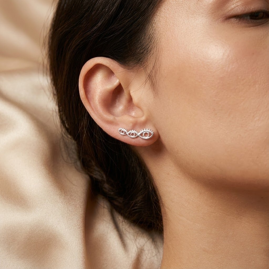 Brinco Olho Grego Cuff