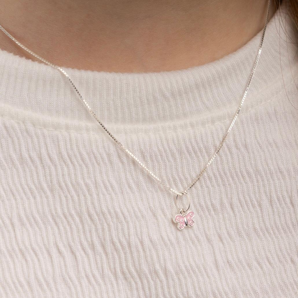 Brinco ou Pingente Bebê Borboleta em Prata 925