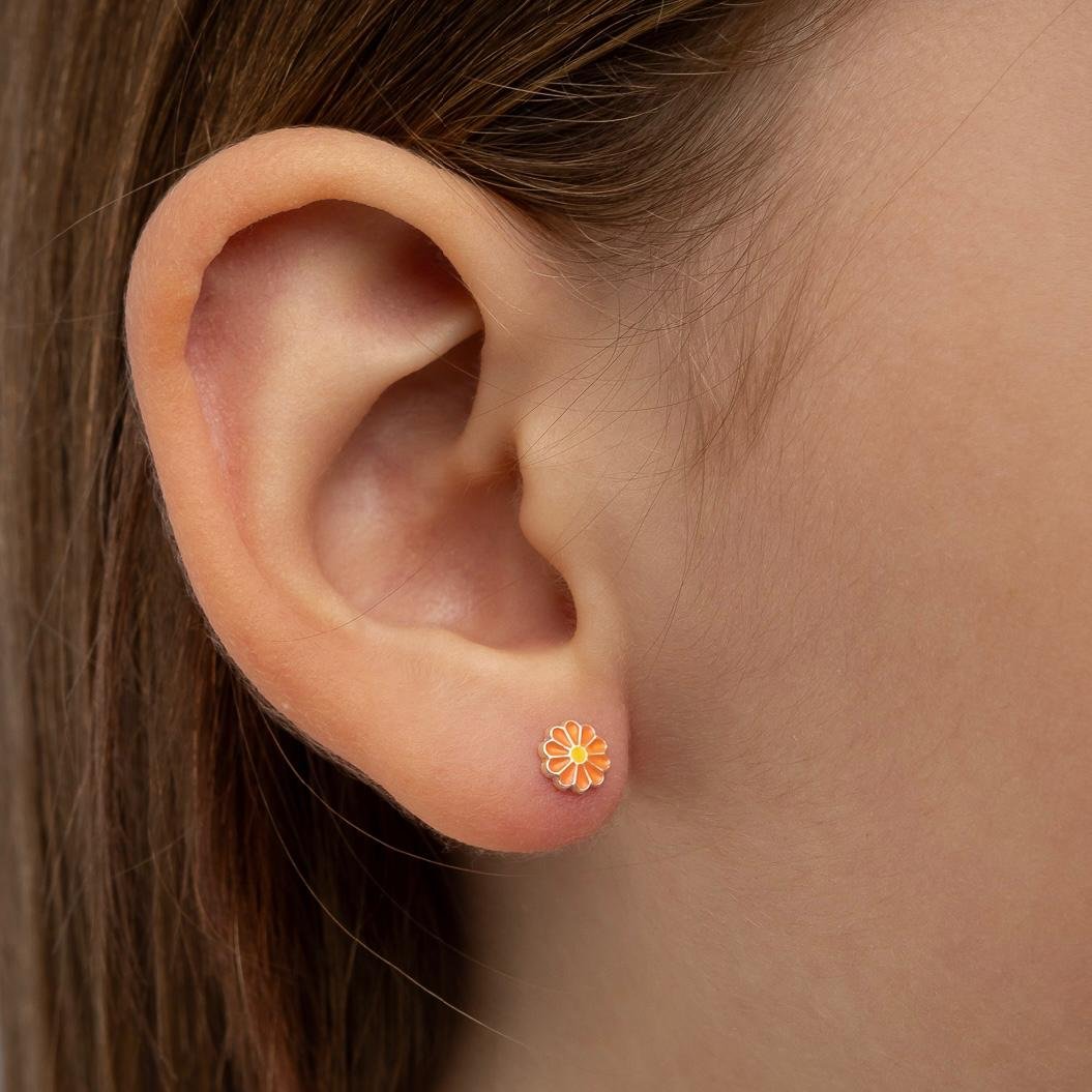 Brinco ou Pingente Bebê Flor