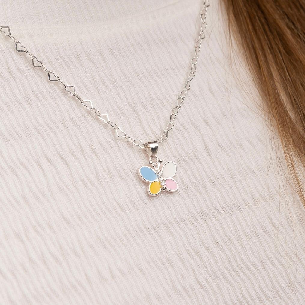 Brinco ou Pingente Borboleta Zircônias