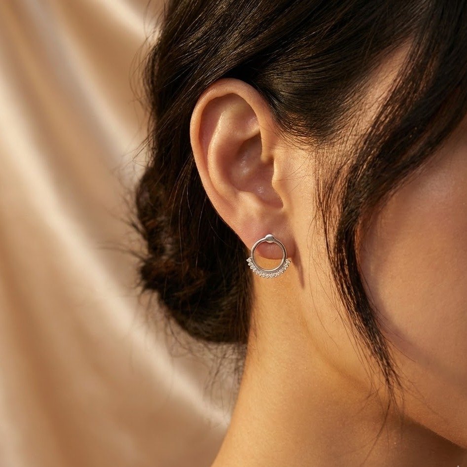 Brinco Redondo Cravejado