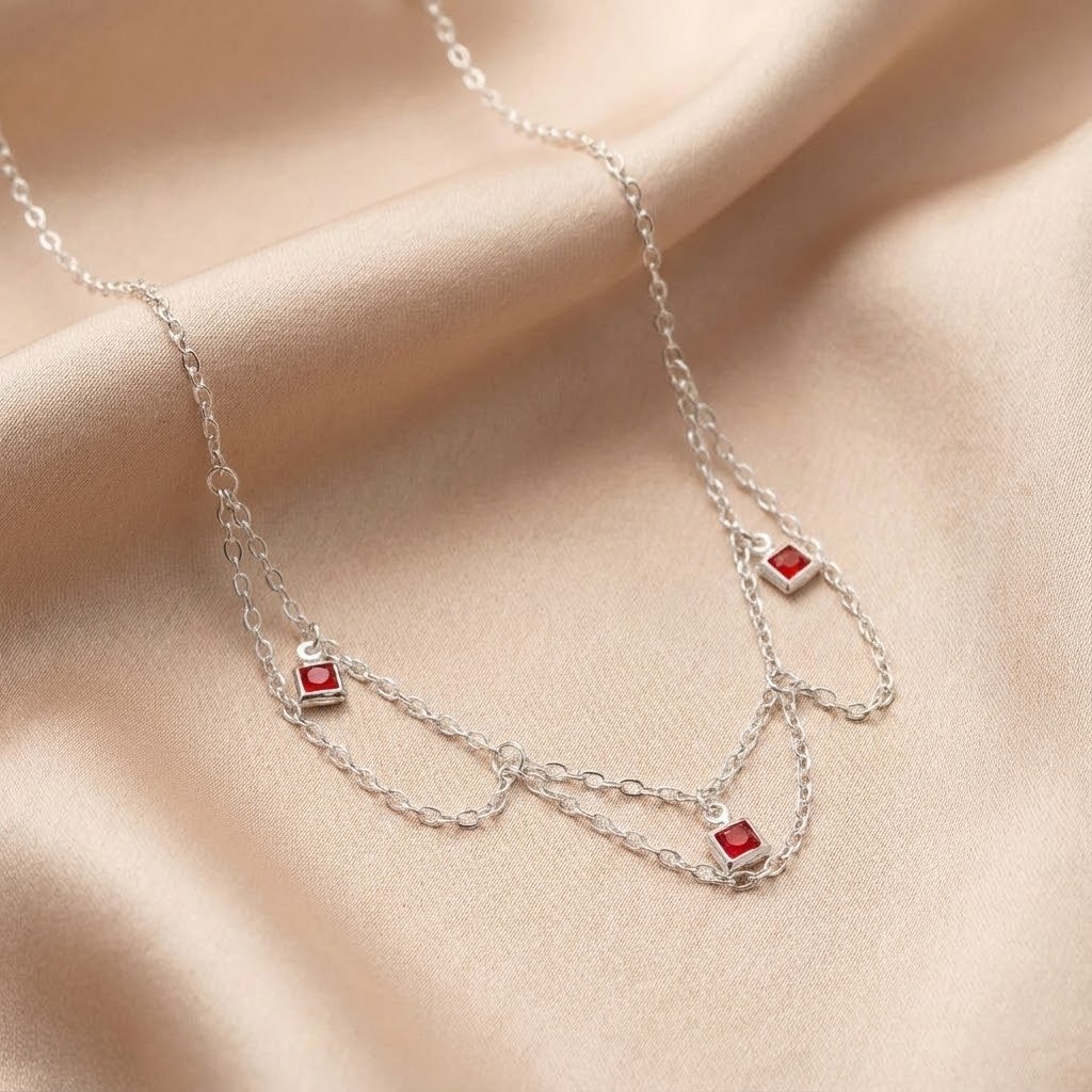 Colar Choker Quadrada