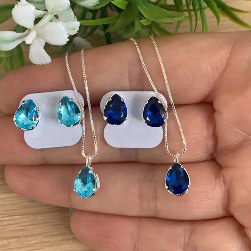 Conjunto Gota Zircônia