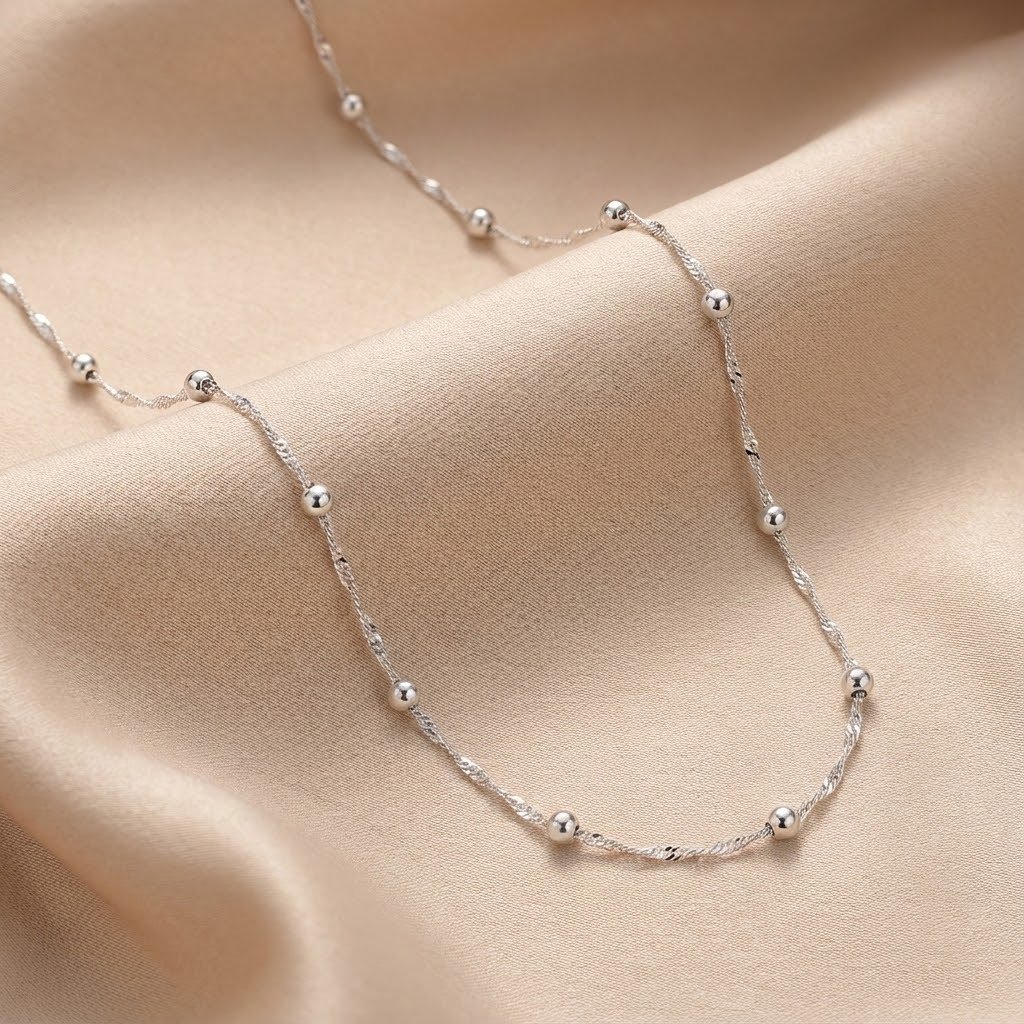 Corrente Bolinha e Singapura 45 cm