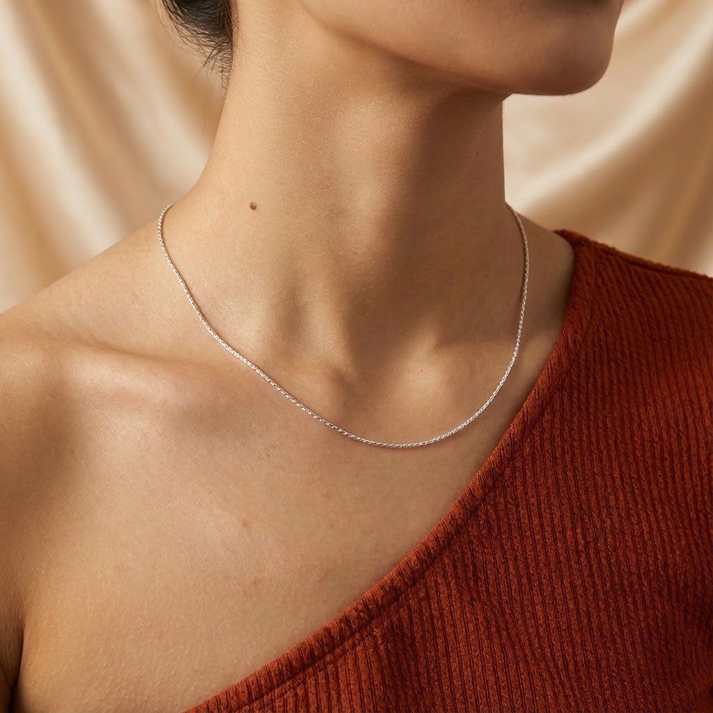 Corrente Cordão Baiano 40cm Prata 925