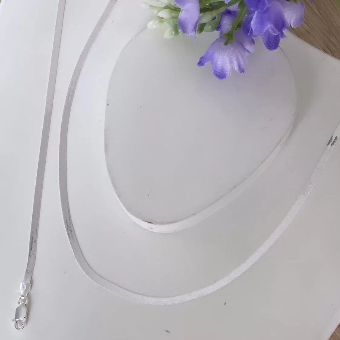 Corrente Laminada ou Pulseira Prata 925