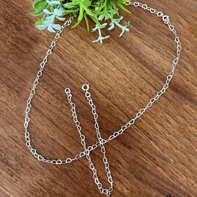 Corrente Elo Corações 45 cm