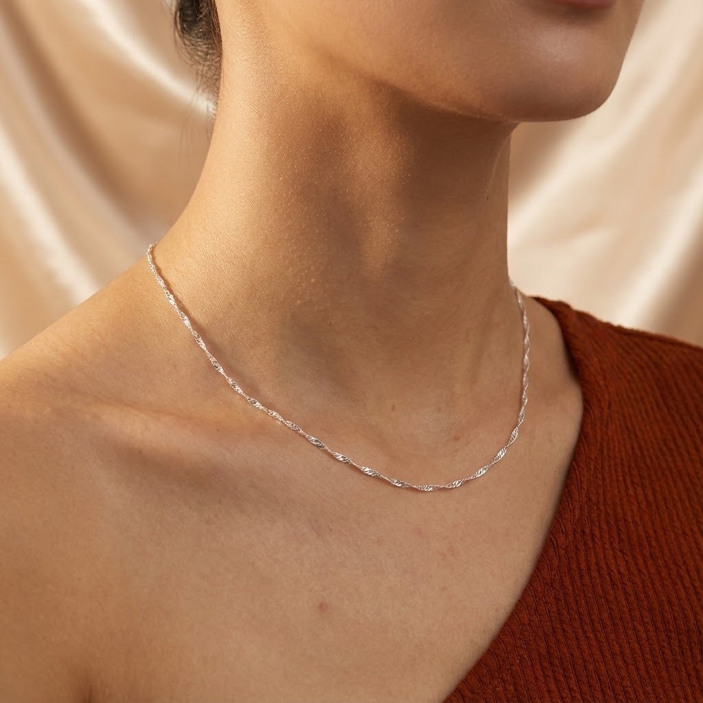 Corrente Prata 925 Singapura