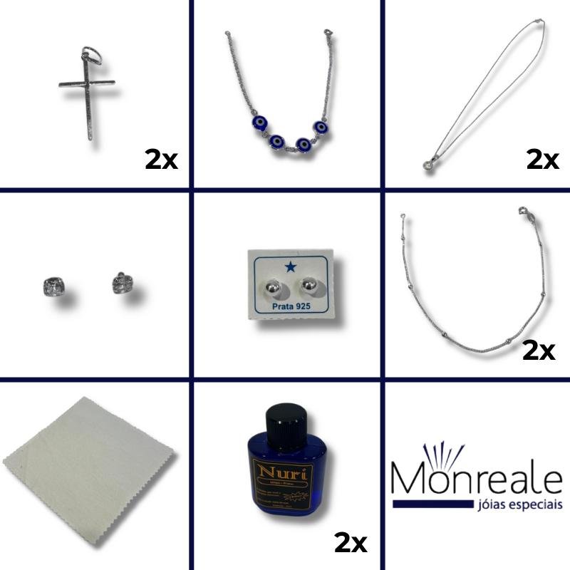 Kit de Joias em Prata 925 para Revenda - Iniciante 30 peças