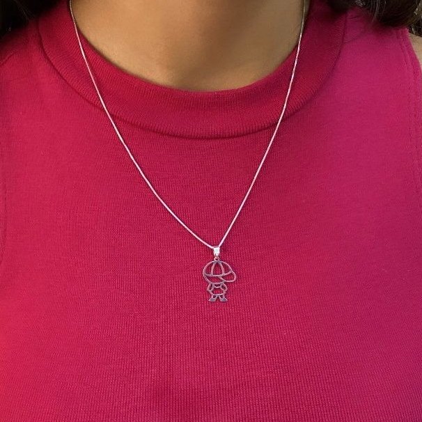 Pingente Menina ou Menino Vazado