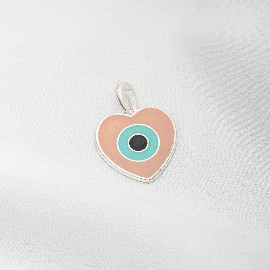 Pingente Olho Grego Coração