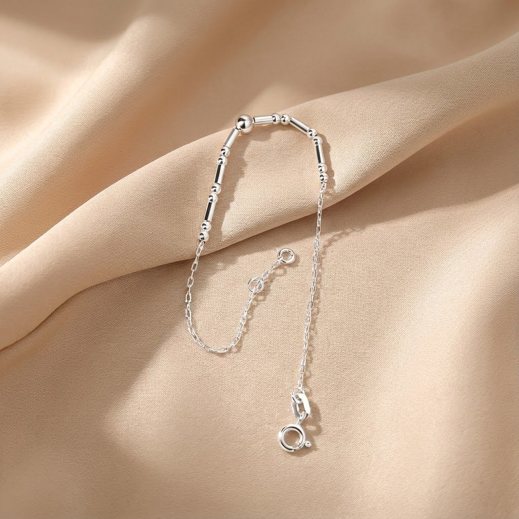 Pulseira Bolinhas e Cubinhos Moderno