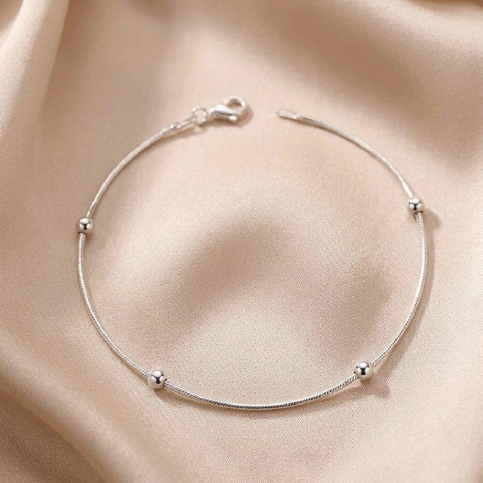 Pulseira Rabo de Rato com Bolinhas